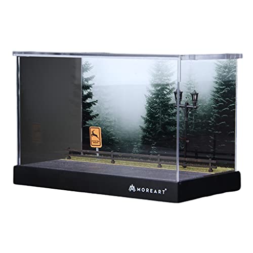 yotijar 1/64 Diorama Parkplatz Modell Kunststoff Vitrine Modell Tischdekoration Geschenke von NC