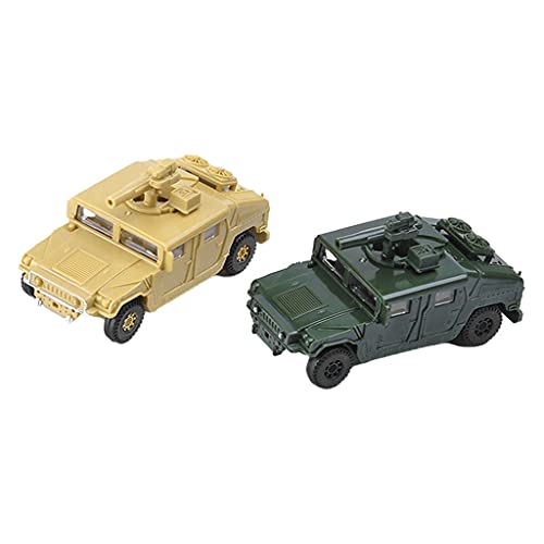 yotijay 2 Stücke Miniaturen 1:72 Montieren Amerikanische Humvee Kits DIY Modell Hobby Gebäude Armee Fahrzeug für Spielzeug Desktop Weihnachten Geschenk von yotijay