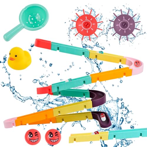 Badespielzeug Entenrutsche zum Basteln, Badespielzeug für Kinder von 4 bis 8 Jahren von yue