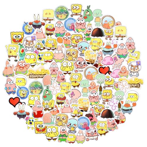 100PCS Cartoon Kinder Aufkleber Anime Kinder Kleinkinder Sticker Set Wasserfest kawaii Stickers Set für Skateboard Gitarre Laptops Scrapbook Fahrrad Koffer für Teenager Jungen Mädchen Erwachsene von yumcute