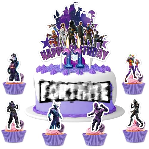 11 Stück Geburtstag Tortendeko,11th Fortnit Tortendeko Jungen, Gaming Kuchen Toppers mit Geburtstagskerzen für Cake Decor Partyzubehör für Kindergeburtstag Kindergeburtstagsfeier Deko 11 Stück Geburtstag Tortendeko,11th Fortnit Tortendeko Jungen, Gaming Kuchen Toppers mit Geburtstagskerzen für Cake Decor Partyzubehör für Kindergeburtstag Kindergeburtstagsfeier Deko von yumcute