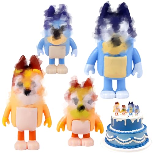 4 Stück Tortenfiguren Kuchen Topper DIY Desktop Ornamente Tortendeko Spielzeug Cake Topper Kuchendekoration Mini Figures für Geburtstag Party Dekoration Supplies für Mädchen Junge von yumcute