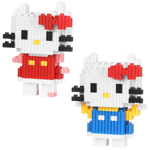 yumcute 867 Stück Micro Bausteine Spielzeug Set, Mini 3D Modell Blocks Set 3D-Puzzle Mit Cartoon Anime Figuren, DIY Lernspielzeug Geschenk Für Kinder Erwachsene von yumcute