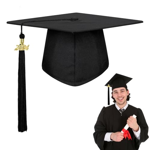 yumcute Bachelor Hut Unisex Doktorhut Graduation Cap Doktorhut Absolventenhut 2024 Verstellbar Abschluss Hut Absolventenkappe Graduation Hat für Bachelor Master Uni, Studium, Abitur, Hochschule von yumcute