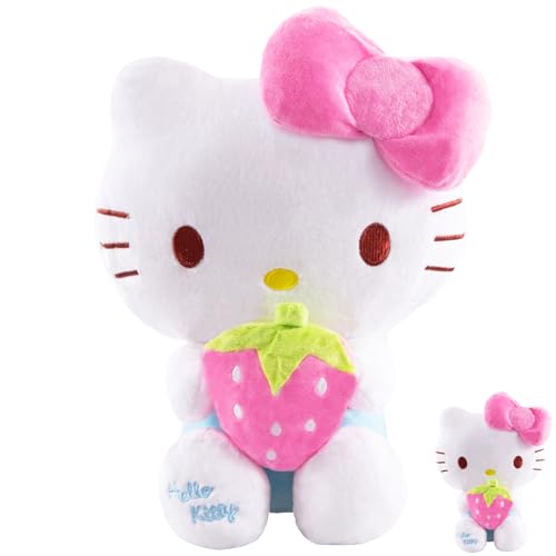 yumcute Cat Plush Kitty Plüschtiere Katze Plüsch Spielzeug Kinderpuppe Kuscheltier Niedliche Spielzeugpuppe Kinderzimmer-Dekoration Mädchen-Geburtstagsgeschenk 30 cm (Rosa) von yumcute