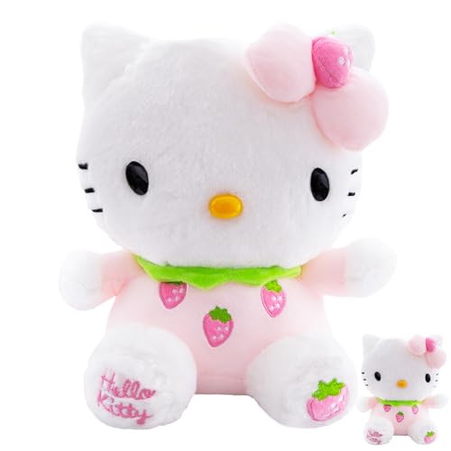 yumcute Cat Plush Kitty Plüschtiere Katze Plüsch Spielzeug Kinderpuppe Kuscheltier Niedliche Spielzeugpuppe Kinderzimmer-Dekoration Mädchen-Geburtstagsgeschenk 30 cm (Rosa) von yumcute