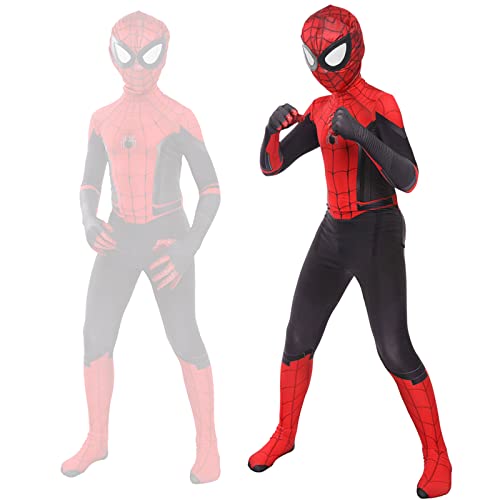 Kinder Halloween Karneval Kostüme, Kinder Cosplay Kostüm, Junge Party Ankleiden Jumpsuit, Kinder Faschingskostüme Zubehör, Hochwertig Karneval Spider Kostüme von yumcute