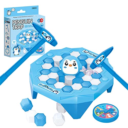 Eisbrecher-Spielspielzeug, Lustiges Pinguin-Eisberg-Spiel, kleines Pinguin-Tischspiel, Retten Sie den Pinguin auf Eis, Hammer-Puzzle-Tisch, Rettet den Pinguin actiongeladenes Brettspiel von yupeuooe