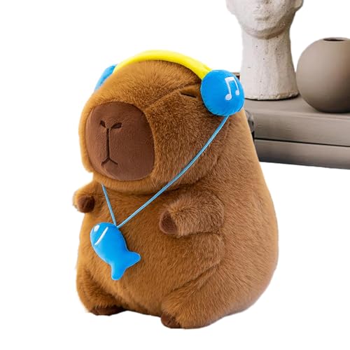 yupeuooe Capybara, Capybara Stoffed Animal - Cartoon Home Decor Animal Doll,Weiches braunes Capybara Stoffed Pillow Plüschspielzeug für Familie, Freunde, Erwachsene, Frauen, Kinder von yupeuooe