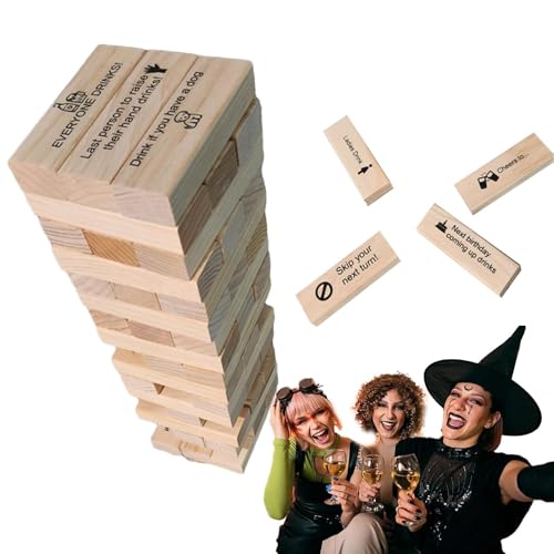 yupeuooe Holz Trinkspiel Minis Tumbling Tower Holz Stapelblöcke Nachtspiele Erwachsene Trinken Gartenspiele Groß Outdoor Tumble Tower Geburtstag Nacht Party Spiel für Erwachsene Freunde Familie yupeuooe Holz Trinkspiel Minis Tumbling Tower Holz Stapelblöcke Nachtspiele Erwachsene Trinken Gartenspiele Groß Outdoor Tumble Tower Geburtstag Nacht Party Spiel für Erwachsene Freunde Familie von yupeuooe