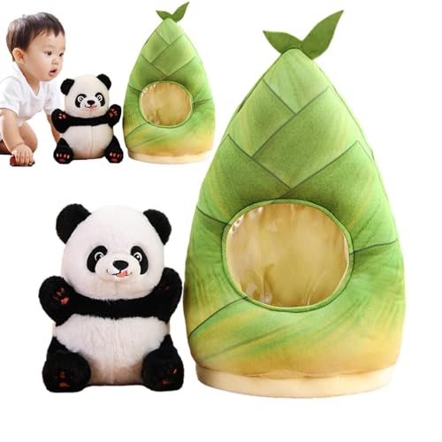 yupeuooe Panda Plüschspielzeug, weiche Tierspielzeug, Cartoon Plüsch Panda Toy, Dekorative Stoffpuppe, süße Kinder -Rucksack für Kindergarten, Spielzimmer, Wohnzimmer von yupeuooe