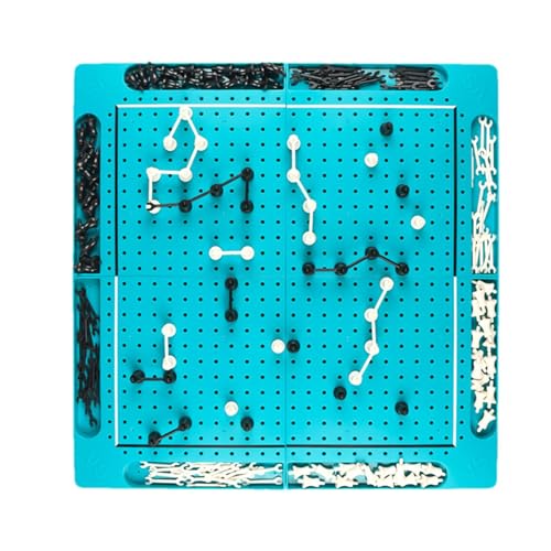 Schwarz-Weiß-Schach Ketten-Dreieck-Spiel, Triggle Ketten Dreieck Schachspiel, 2 Spieler Schwarz-Weiß-Trigger-Schachspiel Interaktiv,Multifunktionales Schachspiel von yybng