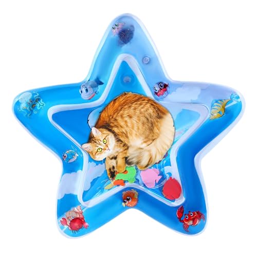 yybng Wassermatte Für Babys, Verdickte Wassersensor-Spielmatte Für Katzen, Wassermatte Baby Wasserspielmatte Spielzeug, Hundebettmatten, Spielmatte Befüllbar von yybng