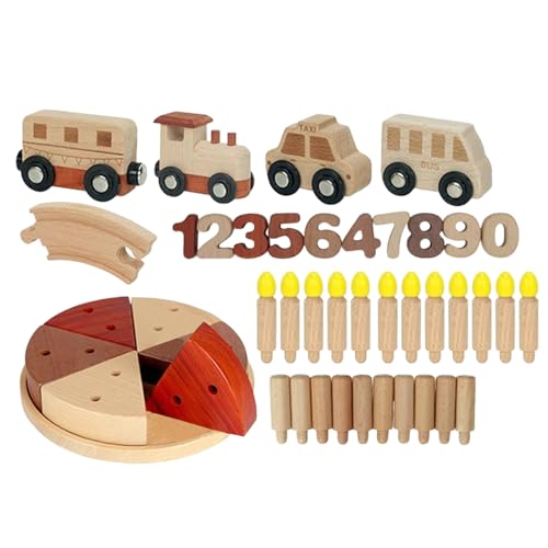 Geburtstagskuchen Spielset | Partykuchen Holzschienenset - Kleinkindspiele Vorschule Holzspielzeug Lernen Kinder spielerisch Farben und Formen kennen Lernspielzeug Cupcake Deko Für Kinder Ab 3 Jahren Geburtstagskuchen Spielset | Partykuchen Holzschienenset - Kleinkindspiele Vorschule Holzspielzeug Lernen Kinder spielerisch Farben und Formen kennen Lernspielzeug Cupcake Deko Für Kinder Ab 3 Jahren von yztju
