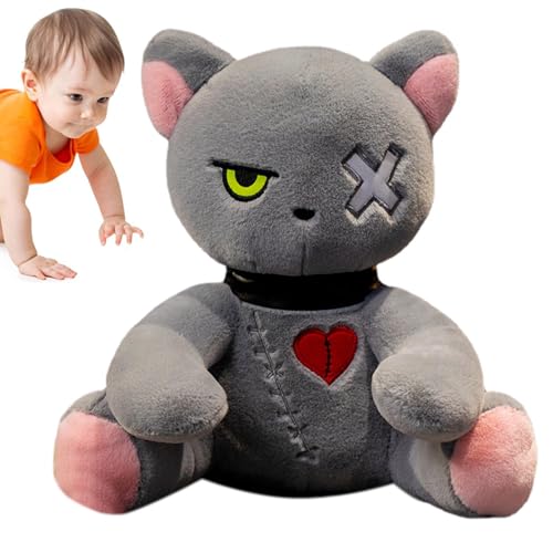 Gruseliges Plüschhäschen – liebenswert weiches, bezauberndes Stofftier | Gothic-Halloween-Puppe, Kuscheltier für Kinder. Mit strapazierfähigem Stoff, sicherer Füllung, kuscheligem Design, lustiger Gruseliges Plüschhäschen – liebenswert weiches, bezauberndes Stofftier | Gothic-Halloween-Puppe, Kuscheltier für Kinder. Mit strapazierfähigem Stoff, sicherer Füllung, kuscheligem Design, lustiger von yztju