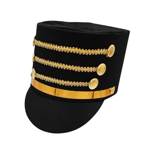 -Hut für Erwachsene – Cosplay-Zubehör, Hut, kreative Trommel-Majorette, Militär-Bandleiter, Königsspitze, britischer Zylinder, Bandaufführung, Ehrenwache, Karneval, Party -Hut für Erwachsene – Cosplay-Zubehör, Hut, kreative Trommel-Majorette, Militär-Bandleiter, Königsspitze, britischer Zylinder, Bandaufführung, Ehrenwache, Karneval, Party von yztju