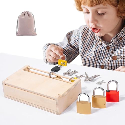 Puzzle-Schloss - Box Unlock-Spiel - -Materialien – Vorschul-Lernaktivitäten, Lernspielzeug Für Und Mädchen Puzzle-Schloss - Box Unlock-Spiel - -Materialien – Vorschul-Lernaktivitäten, Lernspielzeug Für Und Mädchen von yztju