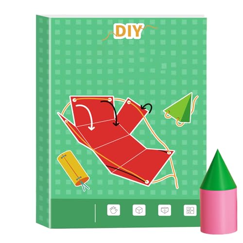 yztju Kinder 3D Geometrie Buch - Interaktives Ziehfaden Lernset Mit Pop-Up-Modellen,Lehrmittel Zur Förderung Räumlichen Denkvermögens Kleinkinder Mädchen yztju Kinder 3D Geometrie Buch - Interaktives Ziehfaden Lernset Mit Pop-Up-Modellen,Lehrmittel Zur Förderung Räumlichen Denkvermögens Kleinkinder Mädchen von yztju