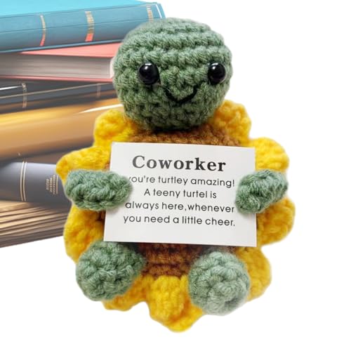 yztju Positive Häkel-Schildkröte | Niedliches Gehäkeltes Mit Motivationskärtchen | Weiches Motivierendes Plüschtier Spielzeug Und Freunde Als Geschenk Zum Geburtstag Und Abschluss Für yztju Positive Häkel-Schildkröte | Niedliches Gehäkeltes Mit Motivationskärtchen | Weiches Motivierendes Plüschtier Spielzeug Und Freunde Als Geschenk Zum Geburtstag Und Abschluss Für von yztju