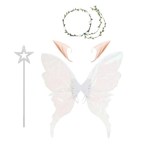 yztju Schmetterlingsfee Kostüm - Kostümzubehör Für Halloween Und Mottopartys - Hautschonende Festtagsaccessoires für Frauen & Mädchen yztju Schmetterlingsfee Kostüm - Kostümzubehör Für Halloween Und Mottopartys - Hautschonende Festtagsaccessoires für Frauen & Mädchen von yztju