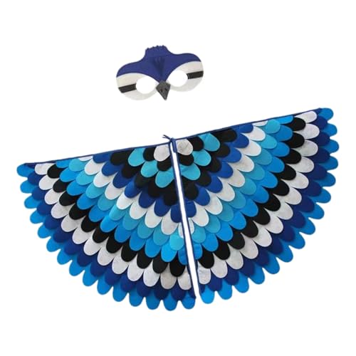 yztju Vogelflügel Für Kinder, Halloween-Flügel-Kostüm | Faltbare Kostümflügel Mit Farbverlauf - Winddichte Weiche Vogelflügel, Hautfreundliches Pfauenkostüm Für Halloween-Maskerade yztju Vogelflügel Für Kinder, Halloween-Flügel-Kostüm | Faltbare Kostümflügel Mit Farbverlauf - Winddichte Weiche Vogelflügel, Hautfreundliches Pfauenkostüm Für Halloween-Maskerade von yztju