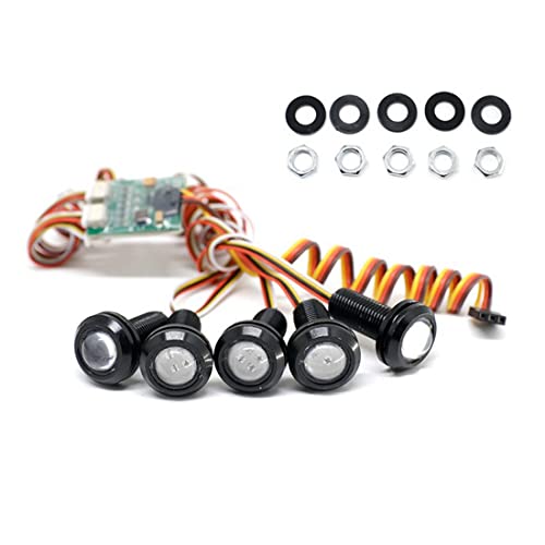 zabeto RC Light Kit mit 10 Scheinwerfer Scheinwerfer für Slash VXL 2WD 1/10 RC Truck Car Upgrades Teile von zabeto