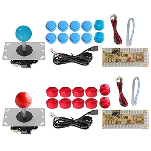 zabeto Zero Delay Arcade Joystick DIY Kits für 2 Spieler USB-Encoder zu PC-Spiel für Arcade-Spiele DIY Kits Teile von zabeto