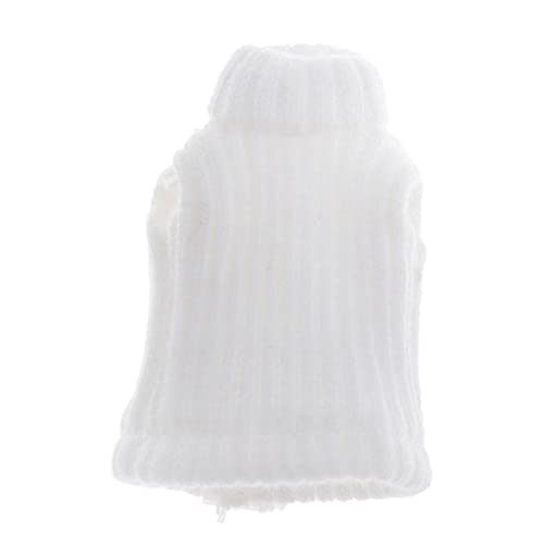 zalati Strickpullover Mini Fashion Cute Weste Kostüm 1/12 für Puppenkleidung - Weiß von zalati