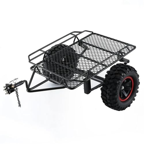 1 Stück Metall Schwarz Anhänger Auto Hopper Trail, for Axial SCX10 for Traxxas for Trx4 for RC4WD D90 for Redcat for Tamiya 1/10 RC Crawler Auto DIY Teile von zhangZR