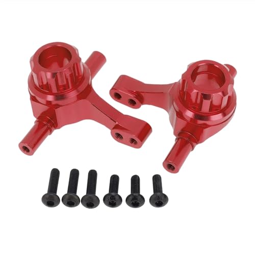 2 Stück Metall vorne aufrecht vorne Achsschenkel, for Tamiya TT02 TT-02 TT02T TT-02T 1/10 RC Auto Upgrades Teile Zubehör Feat(Red) von zhangZR