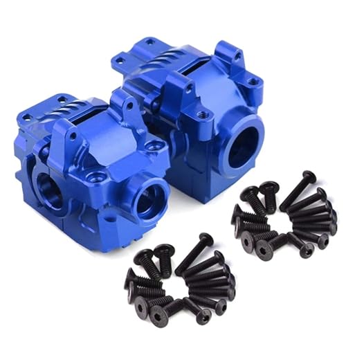 Vorderes und hinteres Differentialgehäuse aus Metall, for 1/10 for Traxxas for Slash 4X4 VXL for Rustler for Stampede for Hoss RC-Autoteile(Blue) von zhangZR