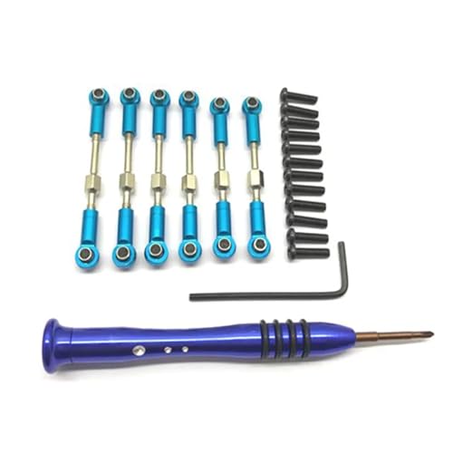 for WLtoys Upgrade Metall Einstellbare Stangen Schraubendreher A959-B A979-B A959 A969 A979 K929 RC Autoteile for RC Auto(Blue) von zhangZR