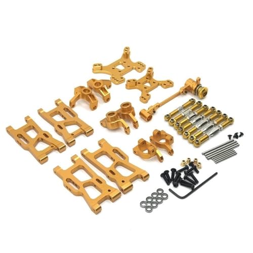 zhangZR 1Set Metall RC Auto Zubehör Kit, for Wltoys 124019 144001 Upgrade Ersatzteile Antriebswelle Zugstange(Color:Bronze) von zhangZR