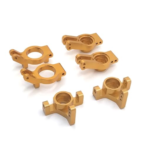 zhangZR 2 STÜCKE Metall Lenkschale Sitz C Hinterrad Schale, for 1/12 for Wltoys 12401 02 03 04 09 Serie RC Auto Upgrade Teile(Color:Bronze) von zhangZR