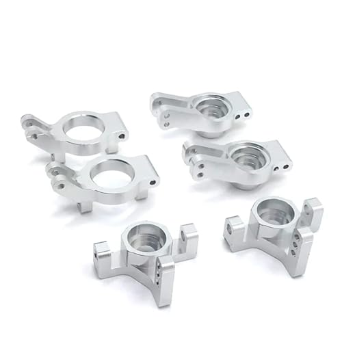 zhangZR 2 STÜCKE Metall Lenkschale Sitz C Hinterrad Schale, for 1/12 for Wltoys 12401 02 03 04 09 Serie RC Auto Upgrade Teile(Color:Silver) von zhangZR