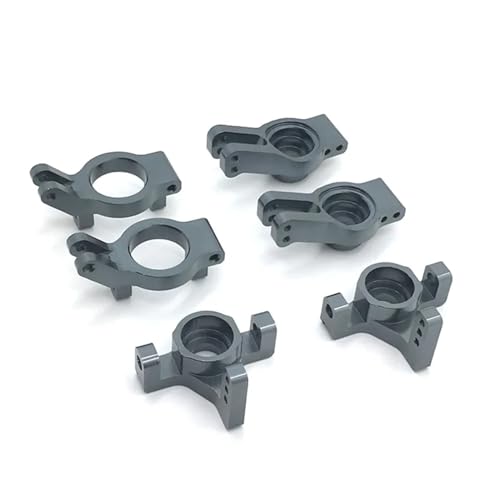 zhangZR 2 STÜCKE Metall Lenkschale Sitz C Hinterrad Schale, for 1/12 for Wltoys 12401 02 03 04 09 Serie RC Auto Upgrade Teile(Color:Titanium) von zhangZR