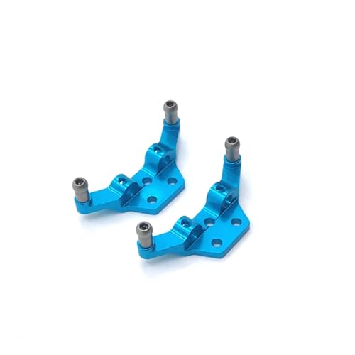 zhangZR Aufgerüstetes Zubehör aus Metall, Stoßdämpferhalterung, for Wltoys 1/28 K969 K979 K989 K999 P929 RC-Car-Upgrade-Teile(Color:Blue) von zhangZR