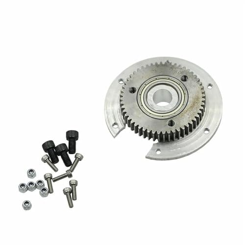 zhangZR DIY rotierende Getriebeplatte, for HuiNA 550/560/592/593 15-Kanal- for Bagger 1/18 RC-Metallbagger-Upgrade-Teile von zhangZR