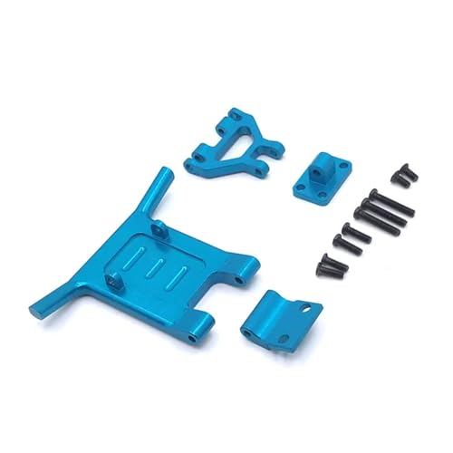 zhangZR Frontstoßstange aus Metall, for 1/12 1/14 for Wltoys 144001 144002 124016 17 18 19 RC-Auto-Upgrade-Teile(Color:Blue) von zhangZR