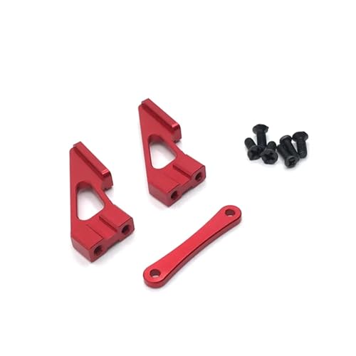 zhangZR Metal Tail Wing Mount Tail Fixed Bracket, Shock Tower, Lenkgruppe, for Wltoys 104001 1/10 RC Car(Tail Wing red) von zhangZR