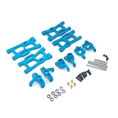 zhangZR Metall-C-Cup-Lenkungsbecher-Schwingarm-Kit, for 1/12 for Wltoys 124016-17-18 124019 1/14 for Wltoys 144010-01 02 RC-Car-Upgrade-Teile(Color:Blue) von zhangZR