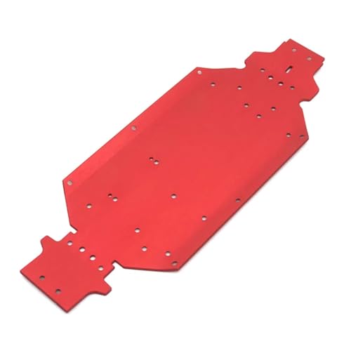 zhangZR Metallbodenplatte, for 1/14 for Wltoys 144001 144002 144010 RC Car Upgrade Parts(Color:Red) von zhangZR