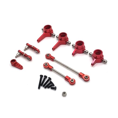 zhangZR Spurstange aus Metall, for 1/28 for Wltoys 284131 K969 K979 K989 K999 P929 P939 RC-Auto-Upgrade-Teile(Color:Red) von zhangZR