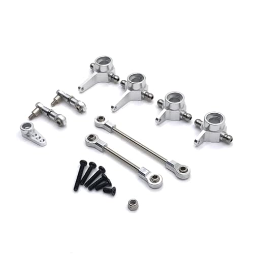 zhangZR Spurstange aus Metall, for 1/28 for Wltoys 284131 K969 K979 K989 K999 P929 P939 RC-Auto-Upgrade-Teile(Color:Silver) von zhangZR