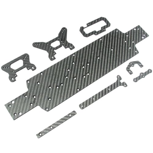 zhangZR Upgrade-Carbon-Faser-Chassis-Upgrade-Teile, for Wltoys 104001 1:10 4WD Drive Offroad-Funkfernsteuerungsauto von zhangZR