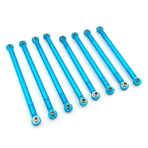 zhangZR for MN86S MN86 MN86KS MN86K MN G500 Upgrade-Teile, 8 STÜCKE Metallzugstange Verbindungsstange 1/12 RC Autozubehör(Blue) von zhangZR