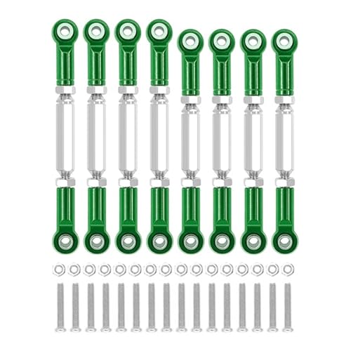 zhangZR for WPL C14 C24 MN D90 MN99S Metallchassis Verbindungsstange Zugstange Spurstange Gestänge RC Auto Upgrades Teile Zubehör(Green) von zhangZR