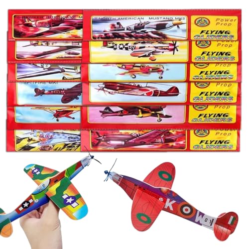 zhwohyu 12 Stück Gleitflugzeuge Set, Styropor Flugzeuge Für Kinder, Einzeln Verpackten Styropor Segelflugzeuge, Flugzeug Spielzeug Set, für Kindergeburtstag Gastgeschenke, für Mitgebsel Überraschung zhwohyu 12 Stück Gleitflugzeuge Set, Styropor Flugzeuge Für Kinder, Einzeln Verpackten Styropor Segelflugzeuge, Flugzeug Spielzeug Set, für Kindergeburtstag Gastgeschenke, für Mitgebsel Überraschung von zhwohyu