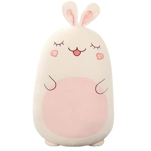 zingking Hase Kuscheltier,60CM Lange Süße Plüschtier Hase Plüsch Kissen Puppe,Kaninchen Stofftiere Schlafkissen Wurfkissen Super weiche Stofftier Spielzeug Sofakissen Seitenschläferkissen Zimmer Deko von zingking