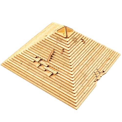 Pyramid Passwort Puzzle Box - Level 10 High Difficulty Brain Teaser Puzzles für Erwachsene, 3D Holzpuzzles für Erwachsene, Geld Puzzle Box für Bargeld Geschenk, Clue Board Game, Escape Room in einer von zintttzint